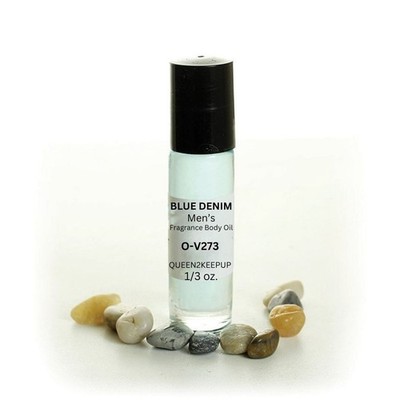 Blue Denim (Men) Body Oil 10 ml Fragrance All Natural 1/3 oz Roll-On Scent