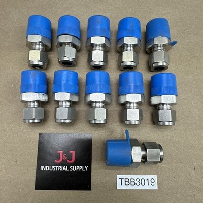 Hamlet 3/8 X 1/2 Stainless Steel Male Straight Connector || (11) BRAND NEW  