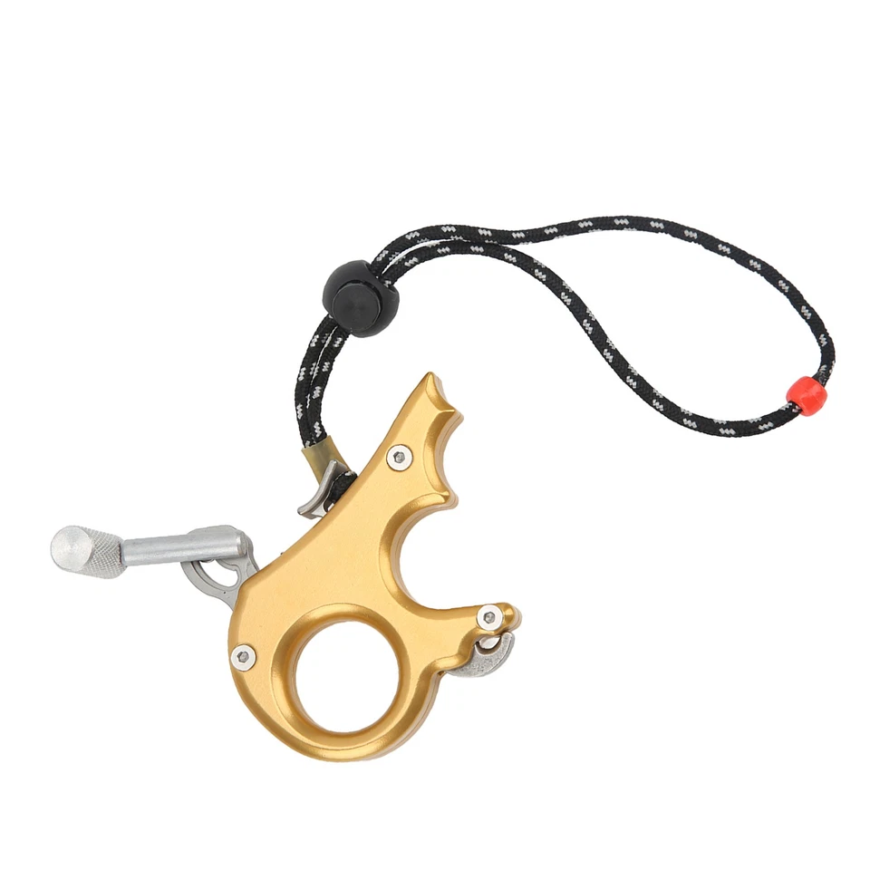 3 Finger Grip Aluminum Alloy Compound Bow Release Aids For Outdoor Hunting - Image 3 of 4