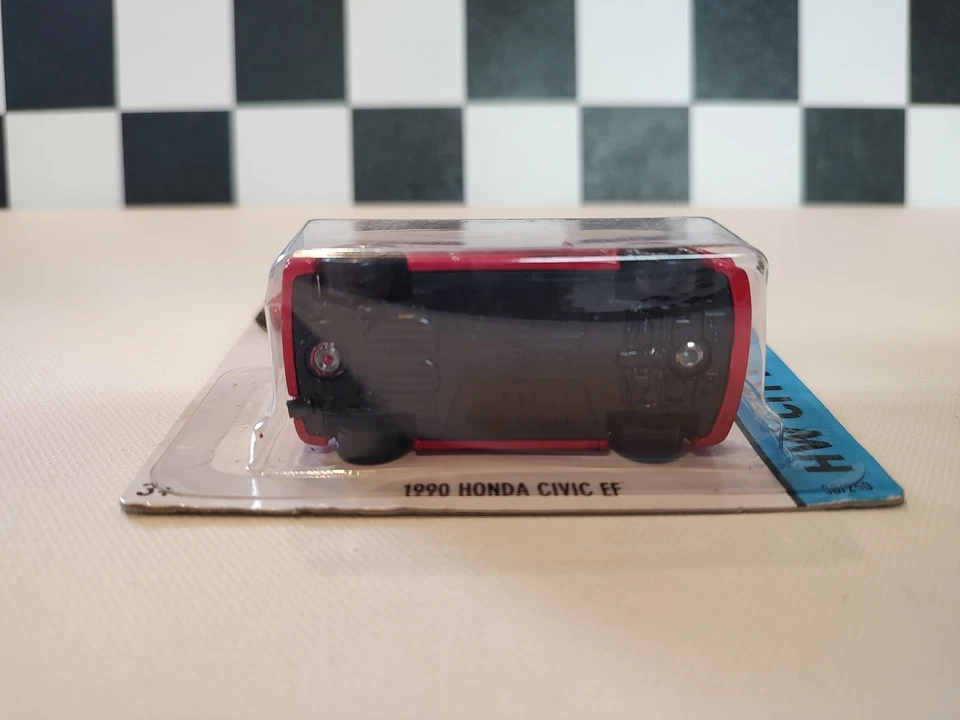 Hot Wheels 1990 Honda Civic EF 2014 HW City Red VHTF W/ Free Protector - Image 4 of 4
