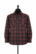 Port Nova Flannel Shirt Jacket Mens M Sherpa Lined Check Winter Overshirt