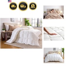 Duvet Insert King Size 106x92 in - Ultra Soft Quilted Duvet Insert with 8 Cor...