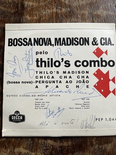 THILO'S COMBO SIGNED AUTOGRAPH 45- BOSSA NOVA, MADISON & CIA/ DECCA PEP 1044