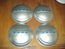 Ford 1947-48 Car 1946-56 Truck Dog Dish Bowl Hubcap Set Driver Quality Slum Caps