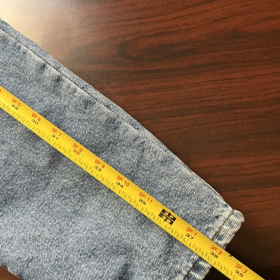 Pantalones de mezclilla vintage LL Bean para hombre 30x29 azul forrados de franela hechos en EE. UU. Foto 4 de 4