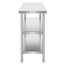 Uimoso Stainless Steel Work Table for Commercial Kitchens, 18"x48"