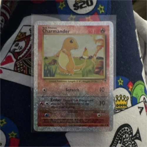 Pokémon Wizards of the Coast Charmander Holo Basic 8/102 50 HP English TCG Card