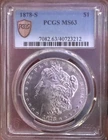 1878-S  MORGAN Silver Dollar, PCGS MS-63!