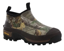 WESTERN CHIEF MEN'S REALTREE NEOPRENE RUBBER ANKLE BOOTS VIBRAM BROWN 6321046B