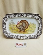 Spode Woodland Rectangular Turkey Platter 17" New