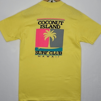 Vintage Coconut Island Surf Club Hawaii Single Stitch Shirt Size