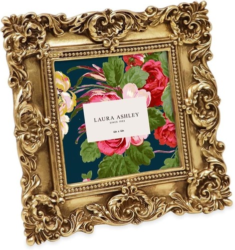 Chic 4x4 Gold Ornate Floral Frame - Hand-Crafted Resin for Elegant Home Decor - Picture 3 of 7