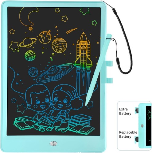 LCD writing Tablet 10 Inch Colorful Toddler Doodle Board Drawing Tablet Reusable - Picture 3 of 7