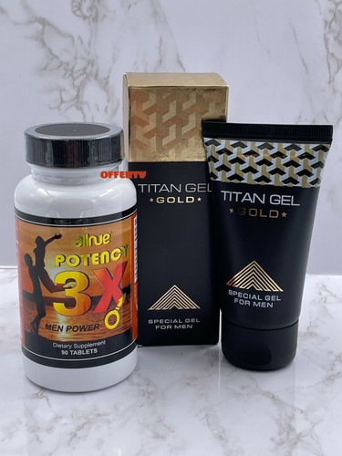 Titan Gel Gold Potency 3x Men Power Penis Growth Male Enhancer Enhancement Pills Ebay