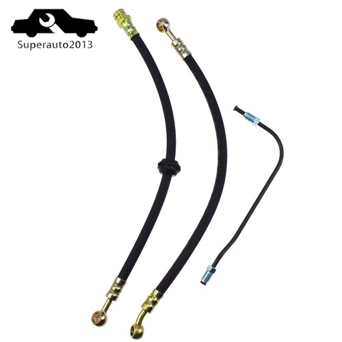 Brake Hose Kit w/Brake Pipe Upper Lower For Honda CB400F Super Sport - 1975-1976 - Picture 2 of 9
