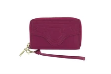 Foley & Corinna 165564 Women's City Chatter Leather Pink Wristlet Wallet