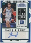 TRE JONES 2020 Panini Contenders Draft Picks Game Ticket Variation AUTO #92