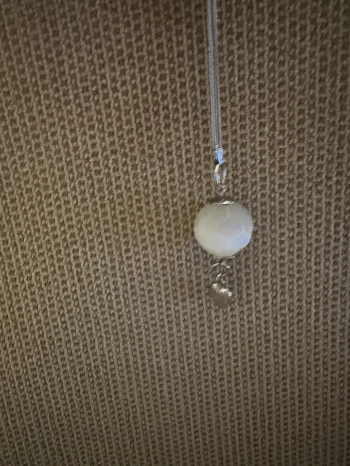 Leonardo Halskette Damen 80 cm Weiß/ Silber aus Sammlung - Super Schön - Bild 2 von 4