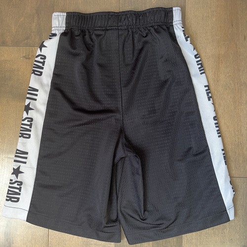 Converse All Star Big Boys Athletic Shorts Black Gray Size L 12-13 - Picture 5 of 5