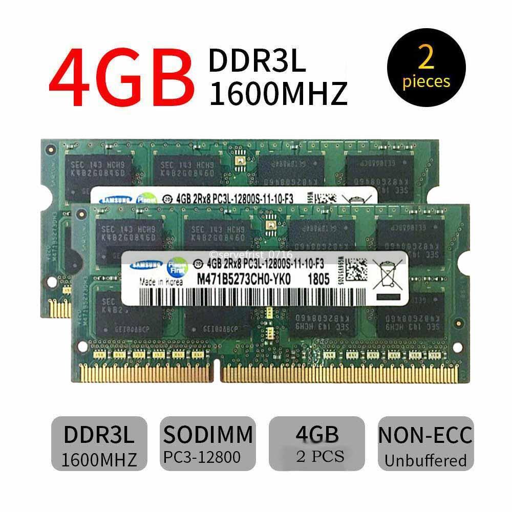 Mémoire DDR3L Pour PC Portable - 4 Go, 8 Go, 16 Go - 1600 MHz, 1,35V - SO-DIMM 204 Broches