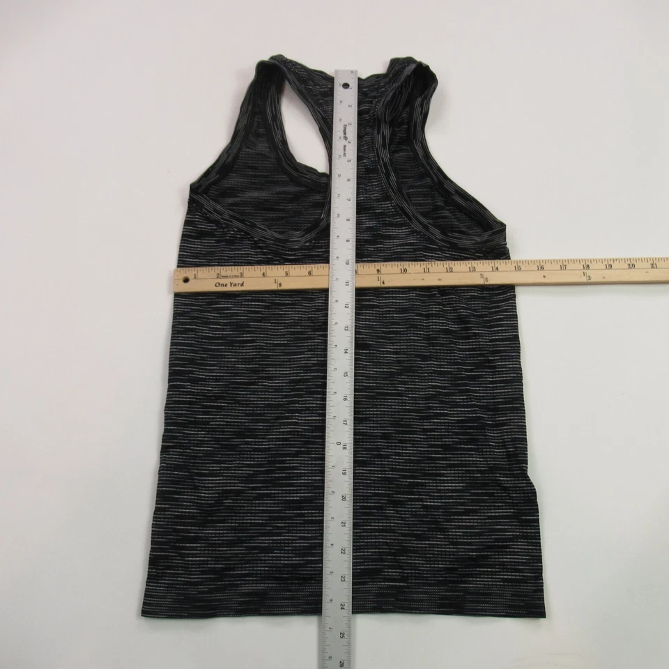 Camiseta sin mangas para mujer mediana ligera entrenamiento elástica gris sin marca Foto 4 de 4