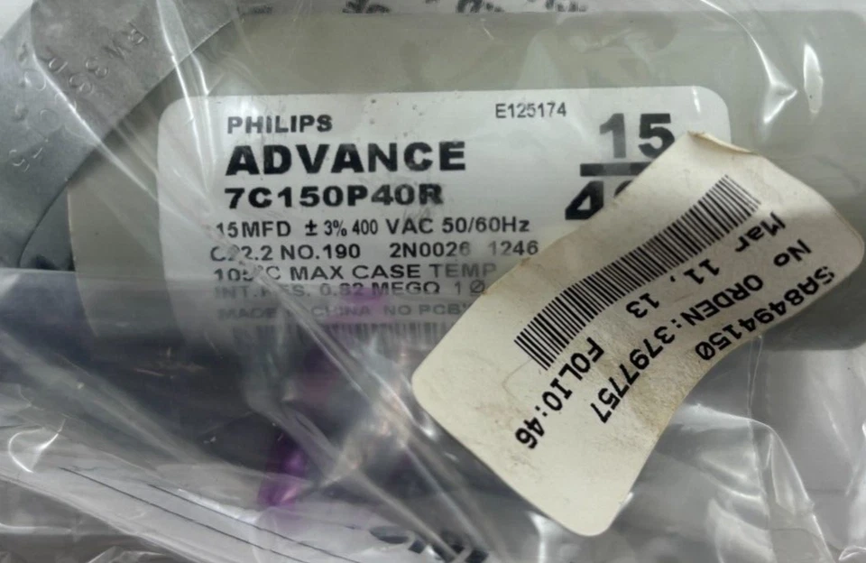 philips advance núcleo y bobina lastre kit 71A5750-001D Foto 4 de 4