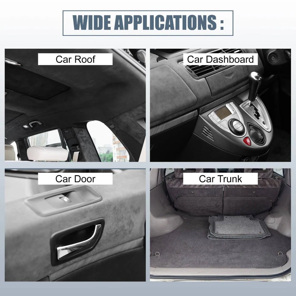 Tessuto scamosciato cielo auto con schiuma - suede headlin fabric foam - Immagine 2 di 4