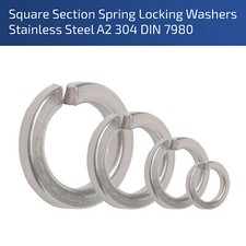 M2 M2.5 M3 M4 M5 M6 M8 M10 M12 SPRING WASHERS SQUARE LOCK WASHER STAINLESS STEEL