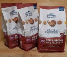 3CT NATURAL BALANCE Limited Ingredient Small-Breed Adult Dry Dog Food GRAINS 4LB