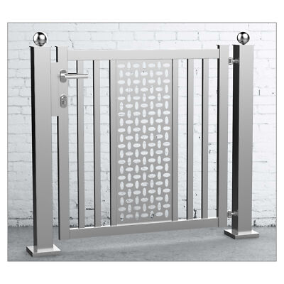 EDS 016 - EDELSTAHL-Pforte, Tür, Zaun, Gartentor, Eisentor, Tor | eBay