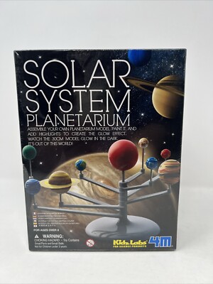 Solar System Planetarium - DIY Glow In The Dark Astronomy Planet Model 4M NEW