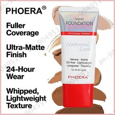 PHOERA NATURALLY FLAWLESS FULL COVERAGE OIL FREE SOFT MATTE LIQUID FOUNDATION AU