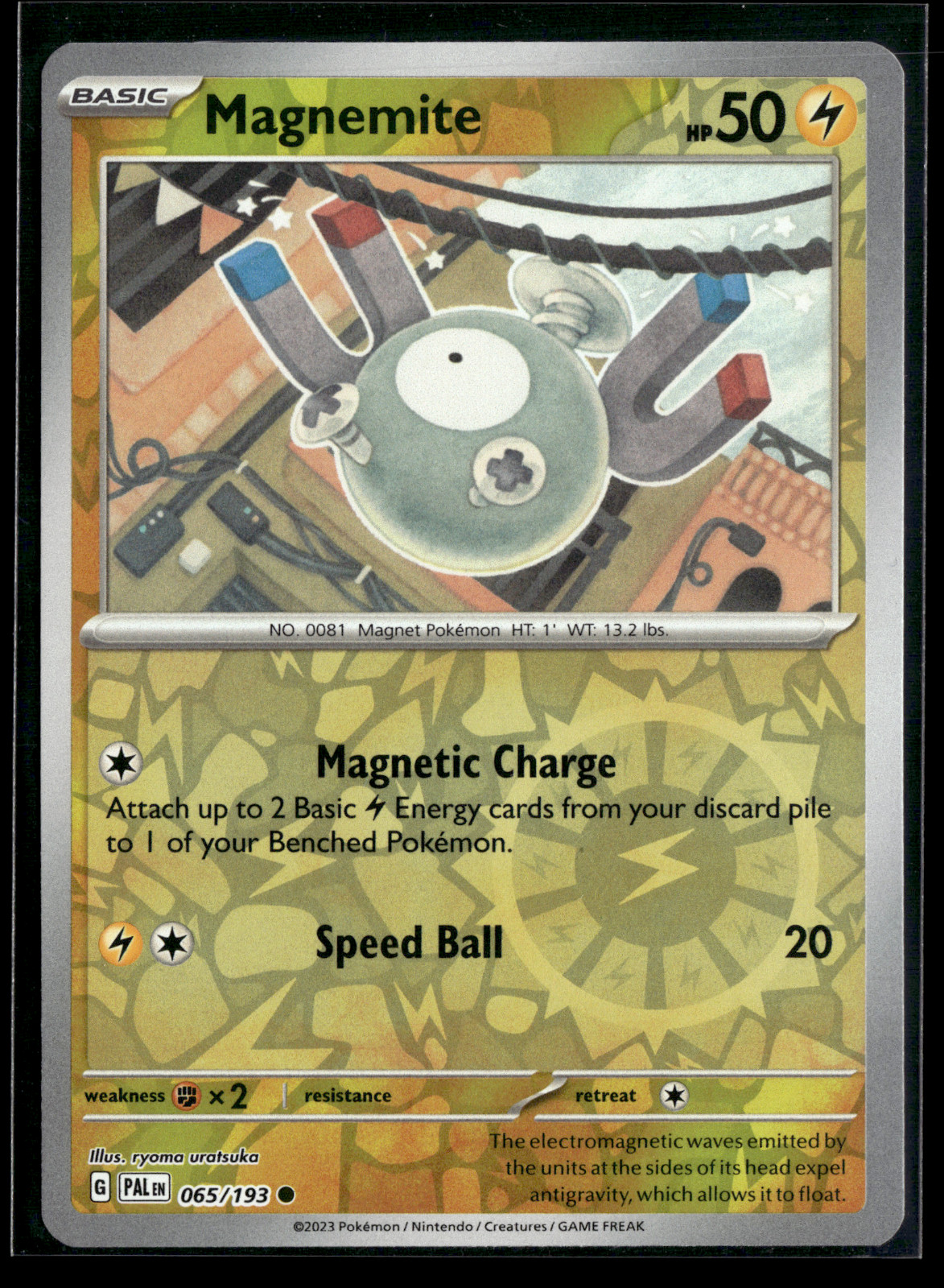 MAGNEMITE 65/193 Reverse Holo | Common | Paldea Evolved | NM Pokemon TCG Card