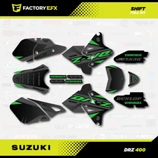 Gray & Green Graphics Kit fits Suzuki DRZ400SM Drz400s drz400 Supermoto DRZ 