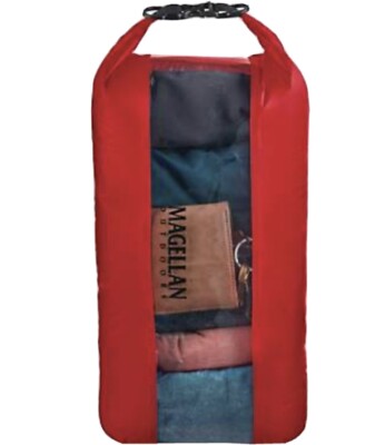 NEW Magellan Outdoors 20L Dry Bag W/ Clear Window To View Contents FAST SHIPPING
