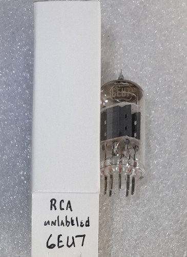 6EU7 no label RCA Vacuum Tube, TV-7D Tested - will combine shipping