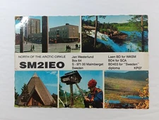 1989 QSL Radio Card SM2IEO / VQ9DM Sweden North of the Arctic Circle