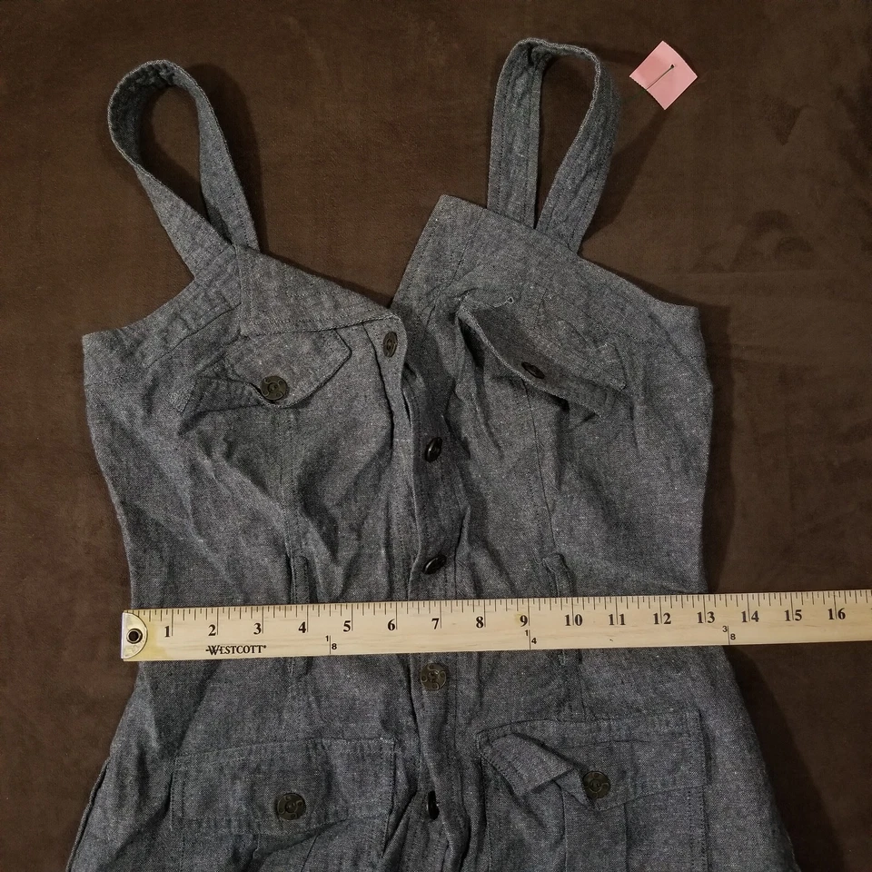 T.L.H. MINIVESTIDO POR HYPE LINO MEZCLA ALGODÓN GRIS XS Foto 4 de 4