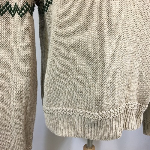 Rare Vintage Ralph Lauren Polo Linen Silk Snowflake Sweater Shirt Jacket Winter - Picture 4 of 7