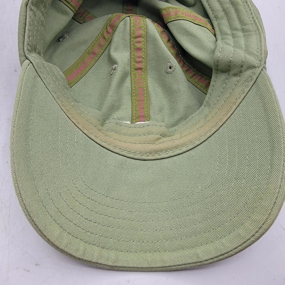 Vineyard Vines Hat Baseball Strapback Cap Green Pink Adult Whale Logo Vineyard Vines Dad Baseball Cap American Flag Whale Logo Hat  main image 2