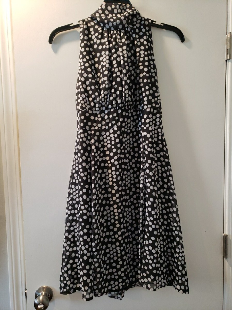Women's High Neck Dress Polka Dot Black And White Size 10 | eBay Women's High Neck Dress Polka Dot Black And White Size 10 | eBay
