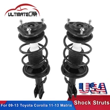 Pair Front Strut Shocks w/ Coils For 2009-2013 Toyota Corolla 2011-2013 Matrix