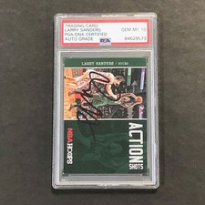 2013-14 Panini NBA Hoops Action Shots #24 Larry Sanders Signed Card AUTO GRADE 1