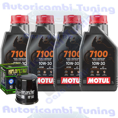Wartungsset Motul 7100 10W30 Öl Für Yamaha XV1700 ATM Road Star 2007