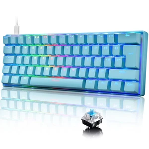 60% Mechanical Gaming Keyboard Wired RGB Backlit for PC Computer PS4 Xbox one