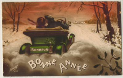 Postcard fantasy-happiness-Happy New Year-Tacot-Ed.mesange-A.166