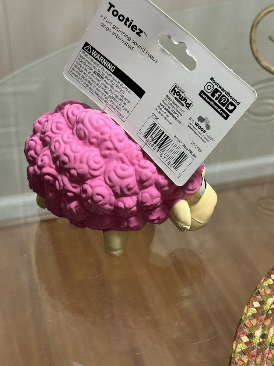 Outward Hound Tootiez Sheep Grunting Latex Rubber Dog Toy Small | eBay