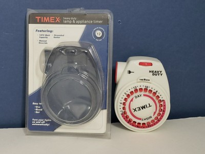 Timex Appliance Timer White Heavy Duty Model 12-881  EUC
