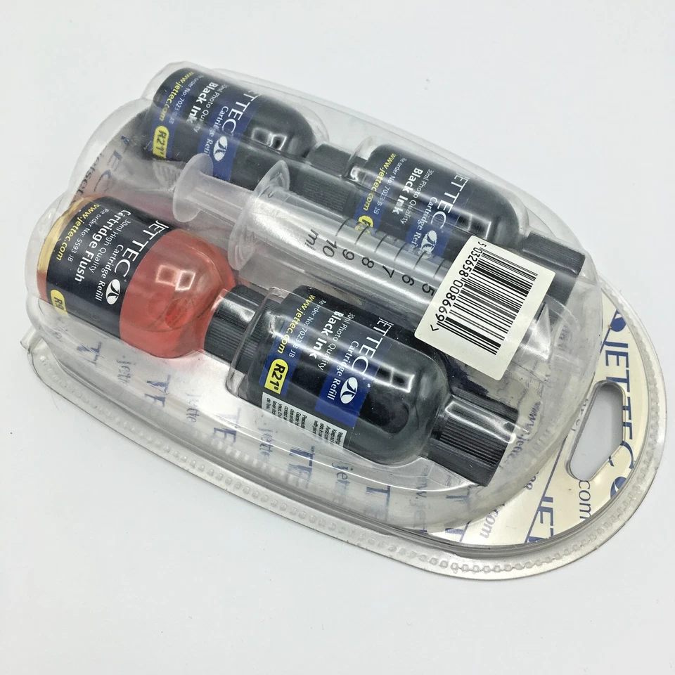 Jettec Jetset Refilling Solutions BLACK Refill Kit R26 for HP Epson Canon Compaq - Image 3 of 4