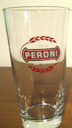 BICCHIERE in vetro BIRRA PERONI Originale - Vintage da collezione - Foto 6 di 6